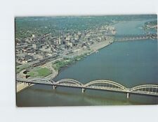 Postcard Aerial picture of the Mississippi River USA picture