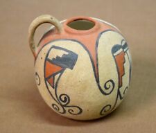 Vintage Native American Ceramic Vase with handle, signed, may be Hopi picture