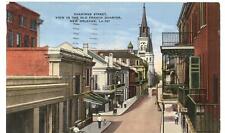 Postcard Chartres Street Old French Quarter New Orleans LA 1938 picture