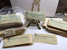 OLD Personal Checks 1920s 1930s 1940's 1950 Vintage Documents Business Bank Note picture