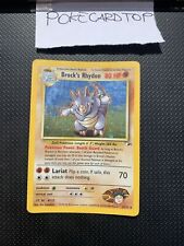 Pokemon Card Brock's Rhydon 2/132 - Gym Heroes - Eng - Holo-Good picture