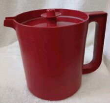 Vintage Harvest Red Tupperware Pitcher With Lid 2 QT Kitchen  picture