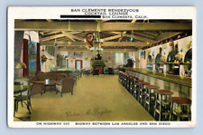 1930'S. SAN CLEMENTE RENDEZVOUS. COCKTAIL LOUNGE. SAN CLEMENTE, CA POSTCARD CK28 picture