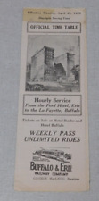 1929 Buffalo and Erie Railway Company time table picture