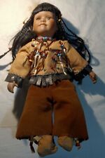 Geppeddo Indian Native American Porcelain Doll Vintage  picture