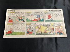 #32 POPEYE by Bud Sagendorf Lot of 11 Sunday Third Page Comic Strips 1980 picture