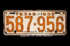 1933 Bonnie & Clyde Car License Plate PHOTO Gangsters Famous Plate Number picture