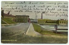 Cumberland Mills ME c1906 Postcard Westbrook Maine picture