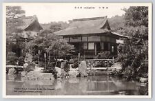 Postcard RPPC Japan Kyoto Buddhist Temple Ginkakuji Unposted Vintage picture