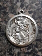 Vintage St Christopher Protect Us Medal picture