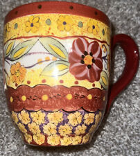 Pier 1 Imports HELENA Handpainted Coffee Mug Cup picture