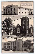 1957 Greetings From Sugarcreek Ohio OH, Multiview Posted Antique Postcard picture