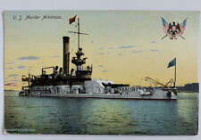 Vtg U.S. Monitor Arkansas Ironclad Ship Postcard picture