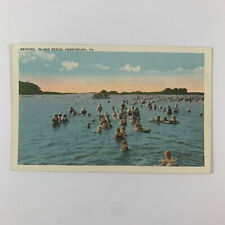 Postcard Pennsylvania Harrisburg PA Island Beach Bathing 1930s Unposted picture