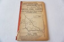 1938 GWR Railway Working Service Timetable Appendix No. 1 Wycombe Banbury picture