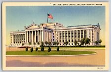 Oklahoma OK, Oklahoma City - The Oklahoma State Capitol - Vintage Postcard picture