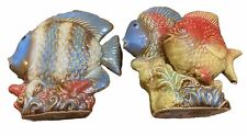 Set of 2 Tradewind Bay Tropical Fish Ceramic Marine Colorful *C picture