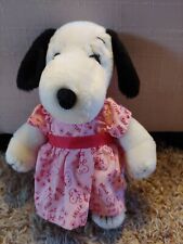 Belle Snoopy's Sister Vintage 1988 Plush in Pink Dress picture