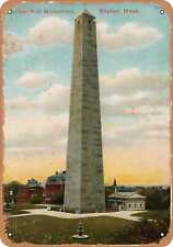 Metal Sign - Massachusetts Postcard - Bunker Hill Monument, Boston, Mass. [fron picture