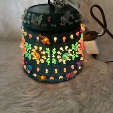 Vintage Lawnware Hanging Light Retro Patio Plastic Beaded Lamp USA Camp #237 picture