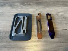 Mission Knives Titanium Emergency Card MEC & Prybars x2 USED GOOD picture