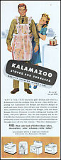 1945 Wife Husband on K.P. Kalamazoo Stoves Furnaces vintage art print ad L53 picture