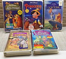 Lot of 5 MASTERPIECE Collection Clamshell VHS Walt Disney SEALED UNOPENED picture