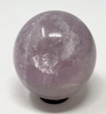 54mm Pink Fluorite Crystal Quartz Sphere With Holder  266g picture