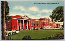 Nashua Senior High School New Hampshire School Campus Linen Vintage PC picture
