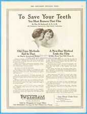 1917 Pepsodent Toothpaste Ad William Ruthrauff 1104 S Wabash Ave Chicago IL picture