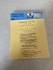 1979 panarizon thomas paine’s common sense card laminated highlighted picture