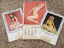Beautiful Nude Women Vintage Calendars Marilyn Monroe 1955; Lift up 1971 & 1972 picture