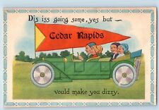 Cedar Rapids Iowa Postcard Dis Iss Going Some Yes Dutch Kids 1913 Pennant Posted picture