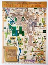 APPLE VALLEY 1961 MAP Golden Land POSTER mailer CALIFORNIA housing tract VIEWS picture