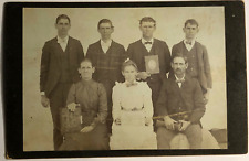 CIRCA 1890s Unique CABINET CARD of Alabama Family Holding Album, Photos, & Bible picture