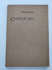 RARE ANTIQUE 1898 Harvard College Class of 1895 Secretary's Report No 1 picture