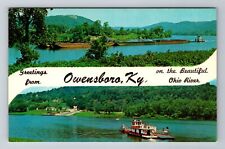 Owensboro KY-Kentucky, Scenic General Banner Greetings Souvenir Vintage Postcard picture