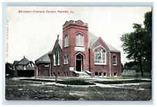 c1910's Methodist Episcopal Church Peotone Illinois IL Posted Antique Postcard picture