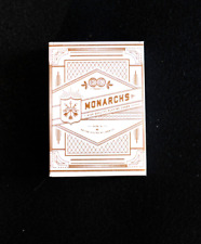 Theory11 White Gold Monarchs V2 Circle Logo & Jagged Seal Playing Cards SEALED picture