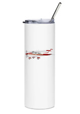 Cessna 172 Stainless Steel Water Tumbler with straw - 20oz. picture