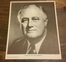 Vintage 1940 President FDR Franklin Roosevelt Political Campaign Poster WW2 WAR picture