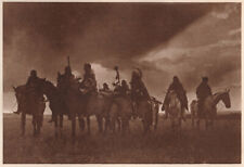 THE VANISHING RACE - THE PAUSE IN THE JOURNEY - VINTAGE 1914 PHOTOGRAVURE  picture