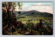North Adams MA-Massachusetts, Aerial View Graylock Range, Vintage Postcard picture