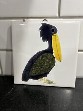 Vintage Retro KENNETH TOWNSEND MCM Menagerie Pelican Tile #17 picture