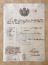 ORIGINAL - TRAVEL IDENTIFICATION for SPANISH CANARY ISLAND to CUBA Sept 12,1860 picture