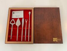 Vintage Kalmar Design Italy Modern Stainless Steel 5 Piece Bar Set with Box picture