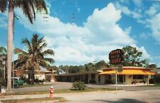 Royal Palm Court Fort Myers Florida FL AAA Old Cars Chrome c1950s Postcard picture