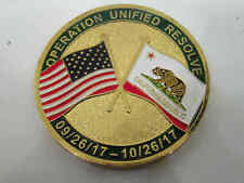 CALIFORNIA REPUBLIC OPERATION UNIFIED RESOLVE CHALLENGE COIN picture