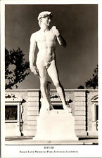 Vtg 1930s David Forest Lawn Memorial Park Glendale CA RPPC Real Photo Postcard picture