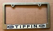 Vintage Rare Tiffin Ford Plastic License Plate Frame Old School Car Auto Classic picture